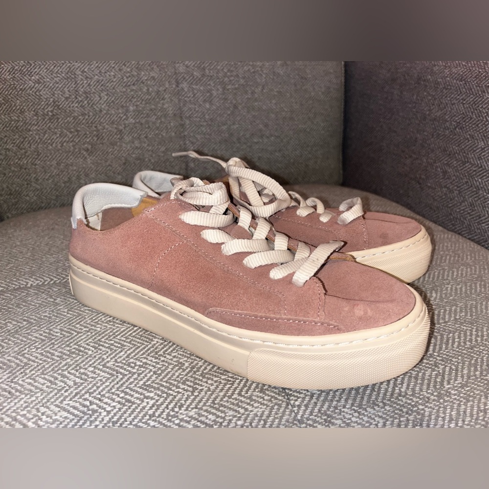 Soludos Women's Leather Platform Ibiza Sneakers Size 7.5